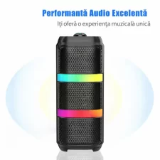 Boxă Portabilă Bluetooth cu Microfon – 5W, Baterie 1500mAh, Difuzor Wireless pentru Karaoke și Muzică