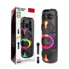 Boxă Bluetooth Portabilă cu Microfon Inclus – 16W, Baterie 2000mAh, Ideală pentru Karaoke și Petreceri