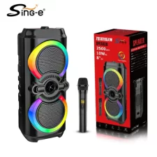 Boxă Portabilă Bluetooth cu Microfon – 5W, Baterie 1800mAh, Difuzor Wireless pentru Karaoke și Muzică